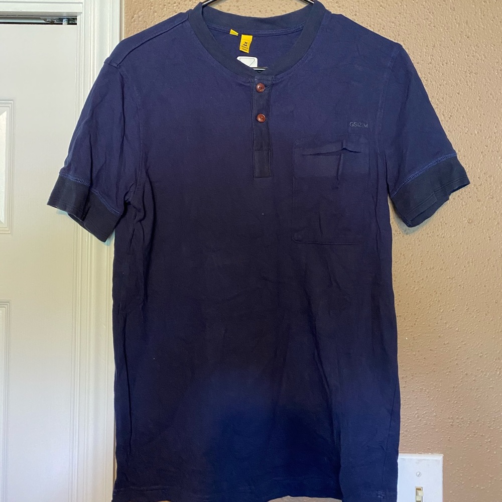 G-Star T-Shirt. Blue. Size Small.